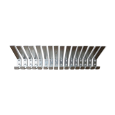Série de 16 patères en aluminium années 70