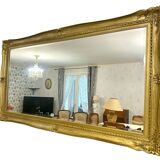 Large 19th century mirror – wood and gilded stucco – 204x110cm