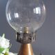 Paraffin pigeon lamp, late 19th century, brass & copper