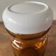 Amber glass jar