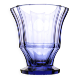 Czech Bohemian Hand Painted Amethist Crystal Goblet or Vase by Moser