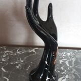 Ceramic baguier vase - enamel-vintage