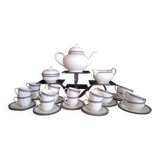 Coffee/tea service for 12 people in fine English porcelain, MAYA model