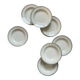 11 antique porcelain soup plates from the Couleuvre factory
