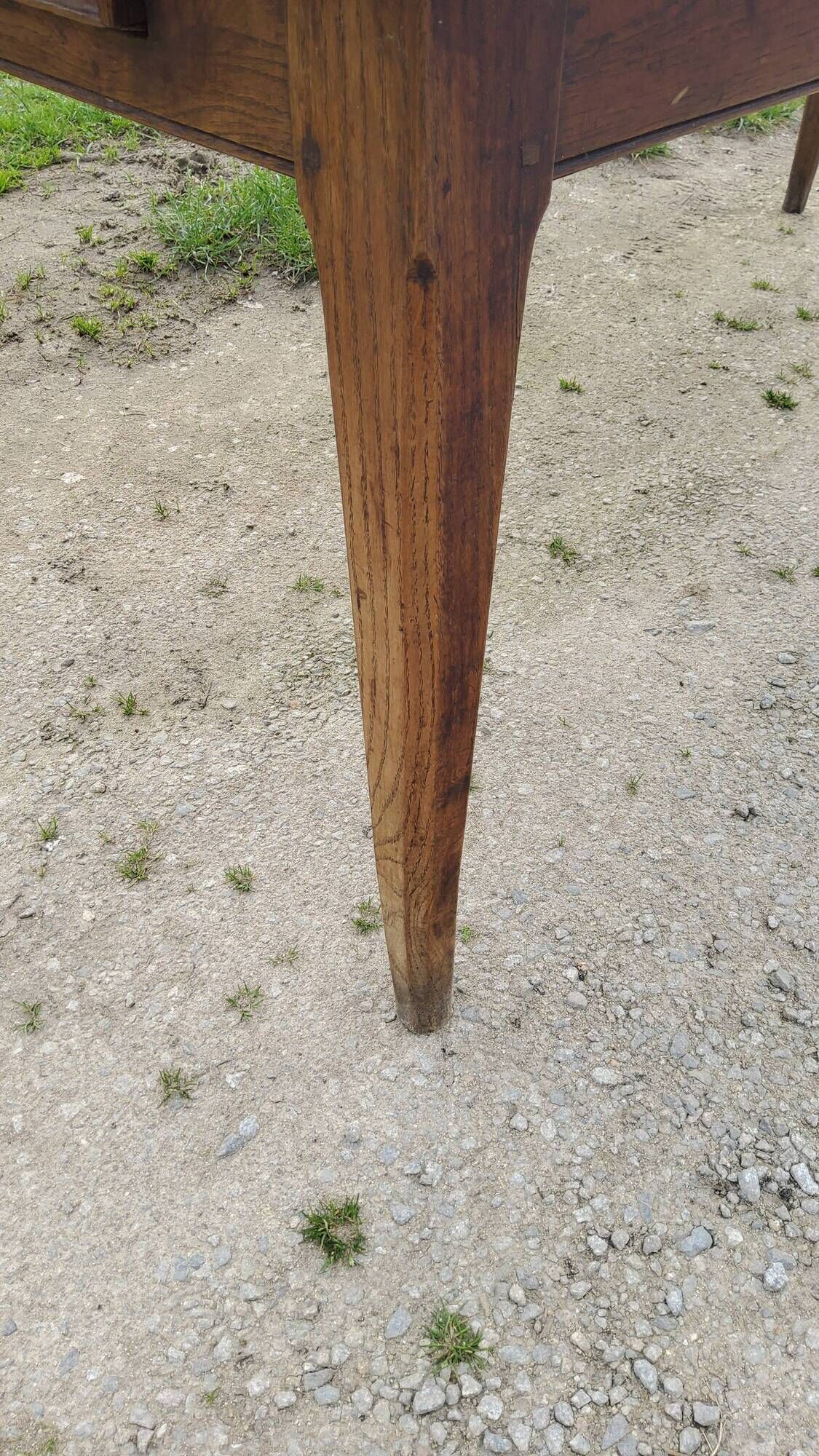 Farmhouse table NINETEENTH CENTURY OAK 200cm feet spindles 3 drawers belt