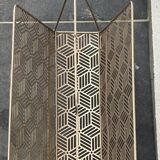 Gold metal magazine rack
