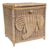 Vintage rattan chest