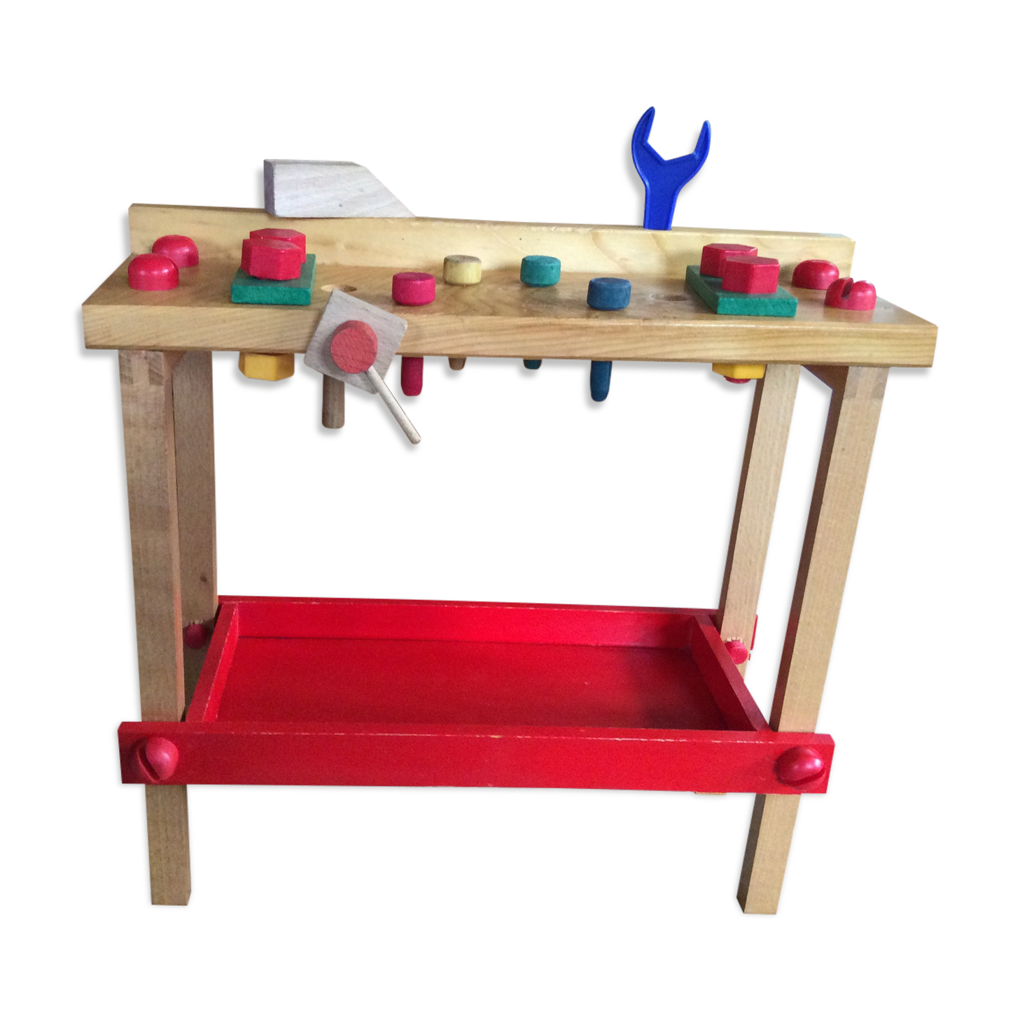 Child wooden workbench
