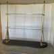 Brass & glass shelf