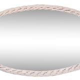 Miroir en rotin , vintage