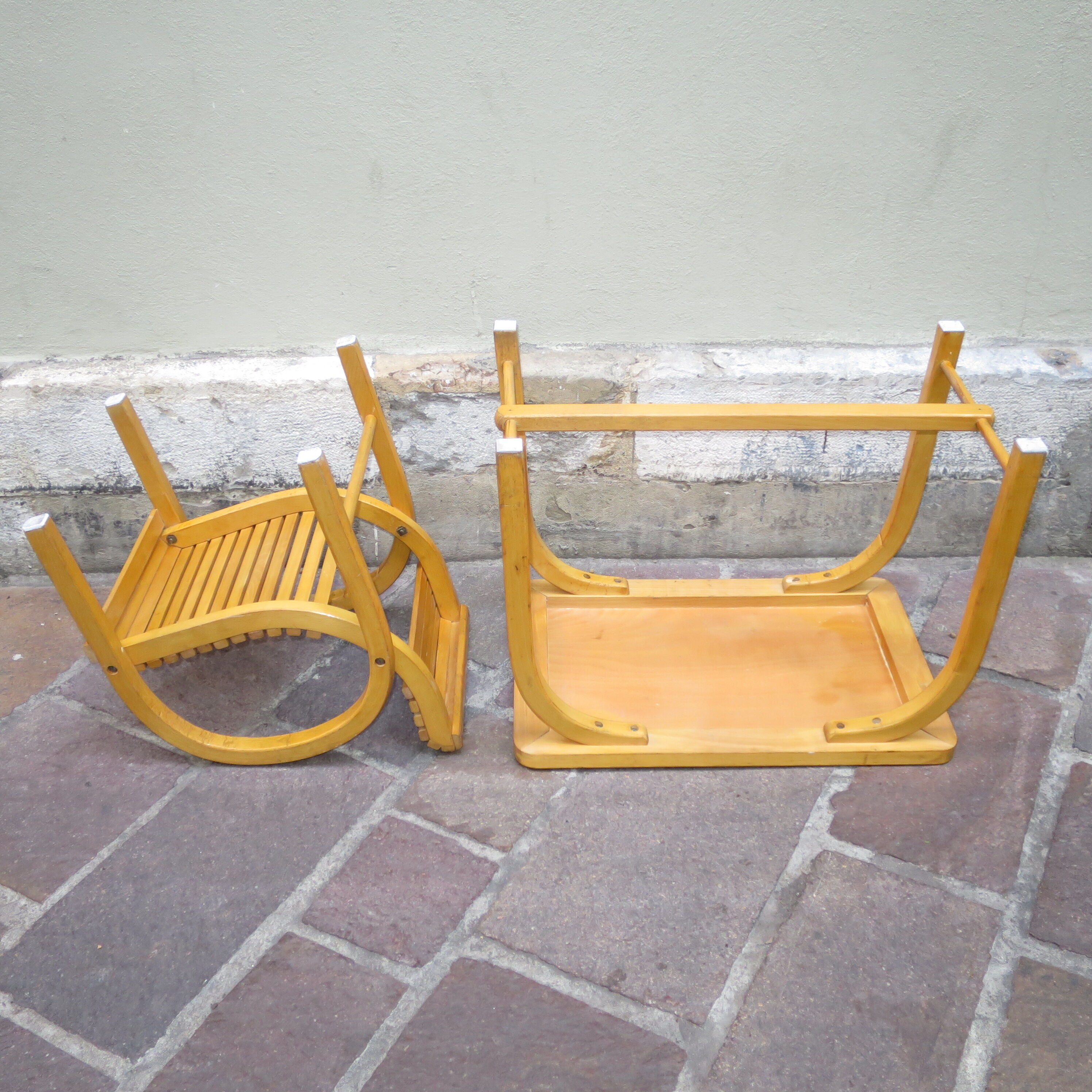 Bureau enfant et son fauteuil Baumann Art Déco