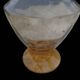 Amber liquor service 1930 glass and faceted carafe