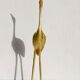 Brass heron 30cm