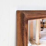 Rectangular wooden mirror 45x120cm