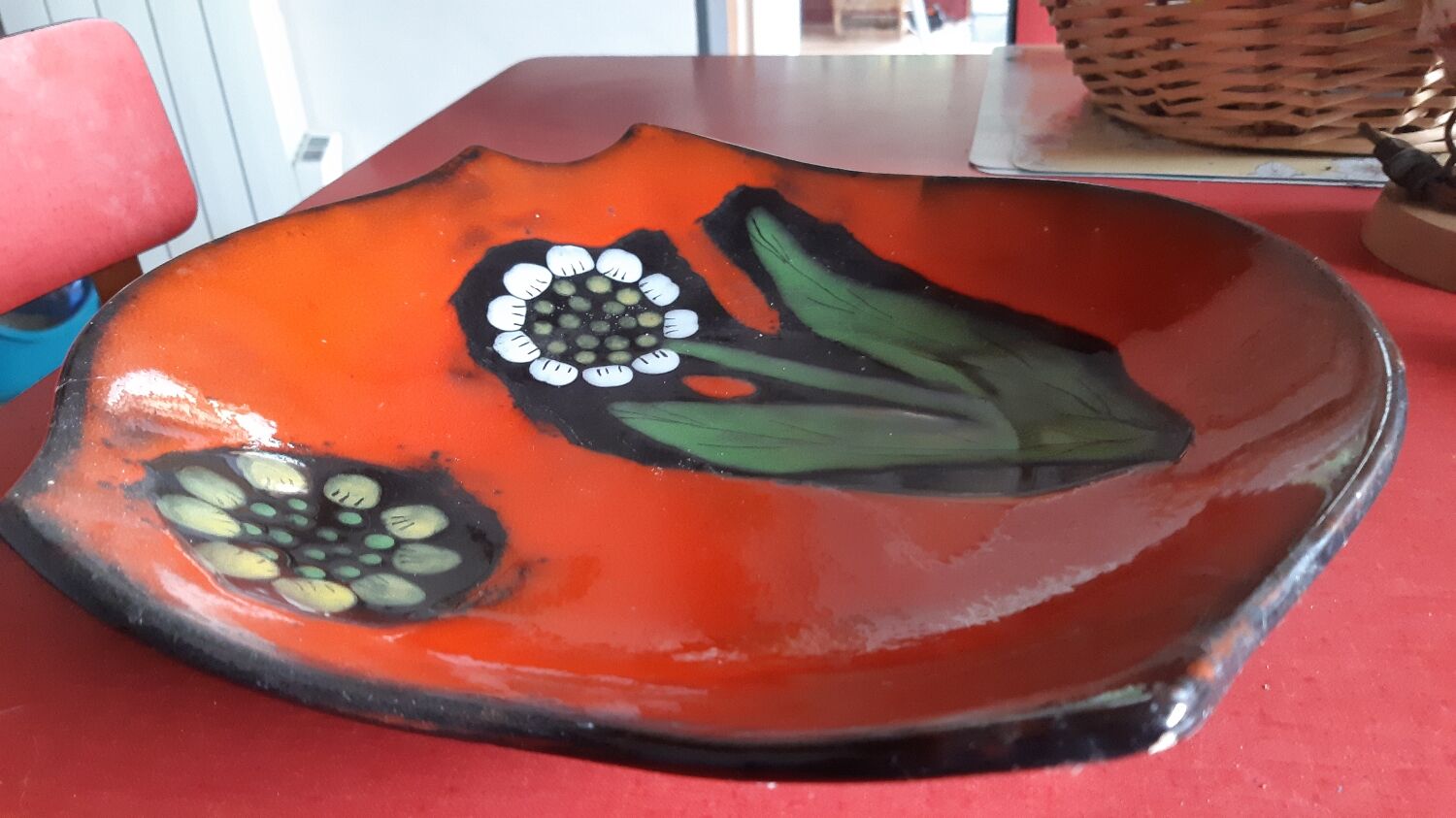Vintage varnished dish