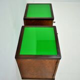 1930s Pair of Art Deco Bedside Tables, Czechoslovakia