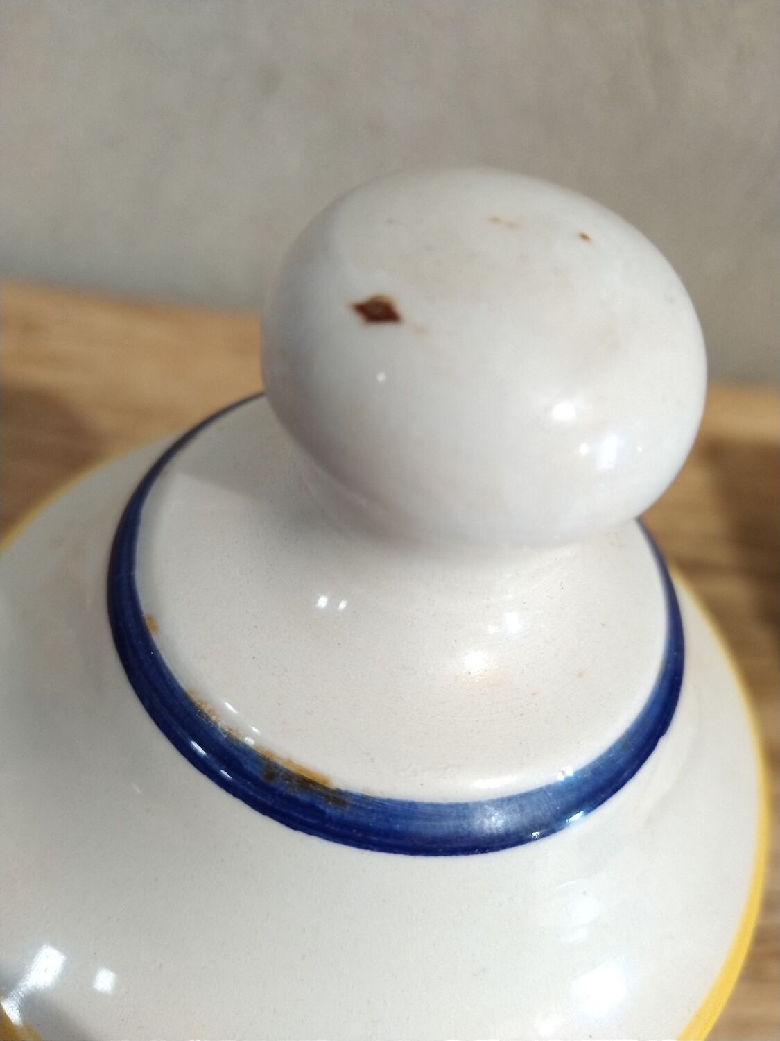 Vintage medicine jar ceramic salt of wisdom