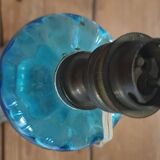 Old ceramic and metal lamp