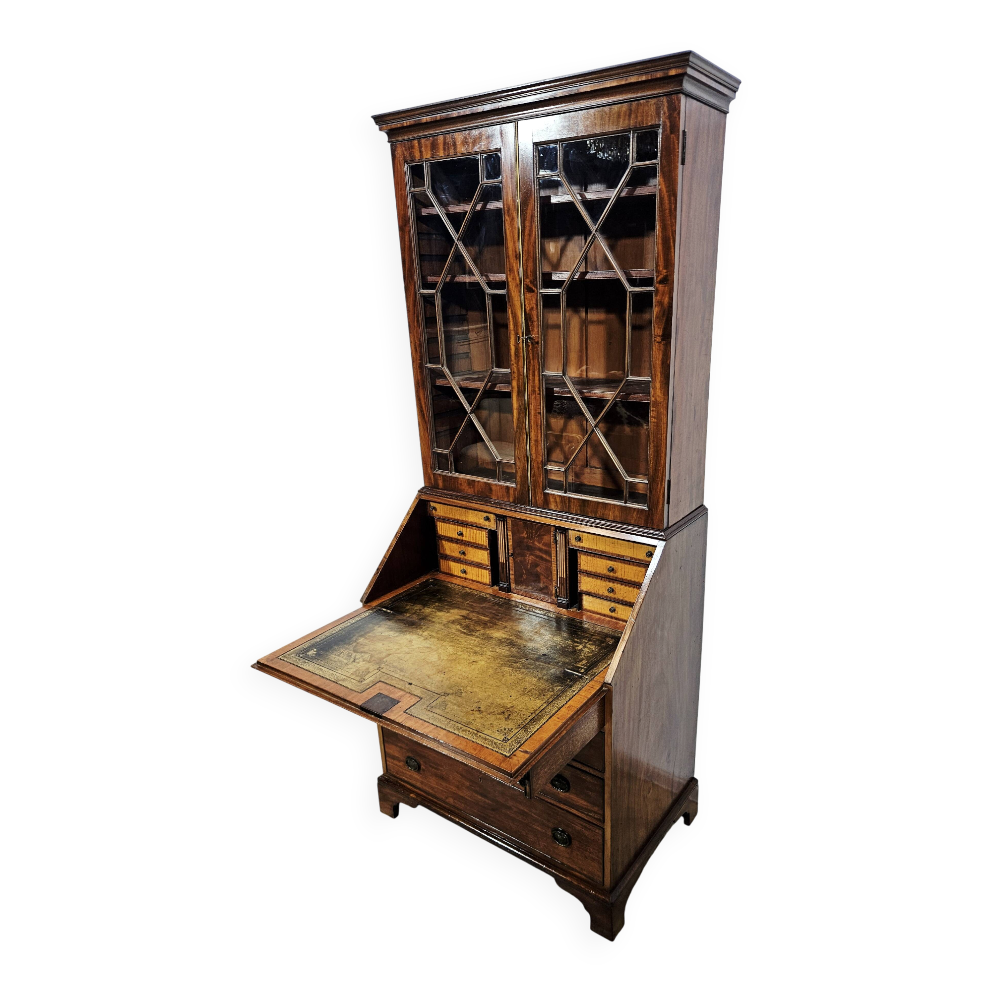 Unique Mahogany Secretary with Library – Victorian, 19th century