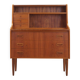 Danish teak secretary desk 1960s with pull-out surface
