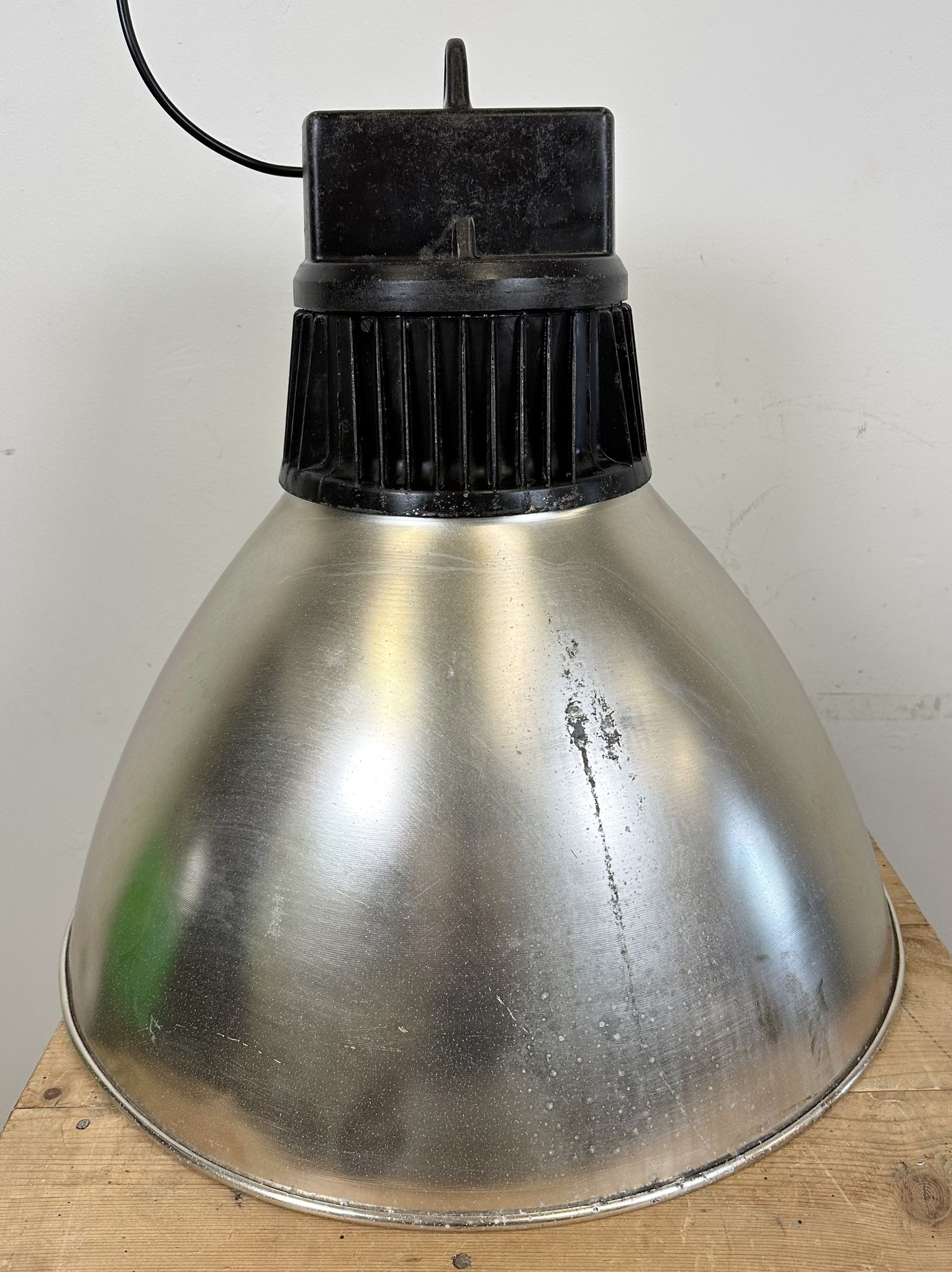 Large Industrial Aluminium Pendant Light from Elektrosvit, 1960s