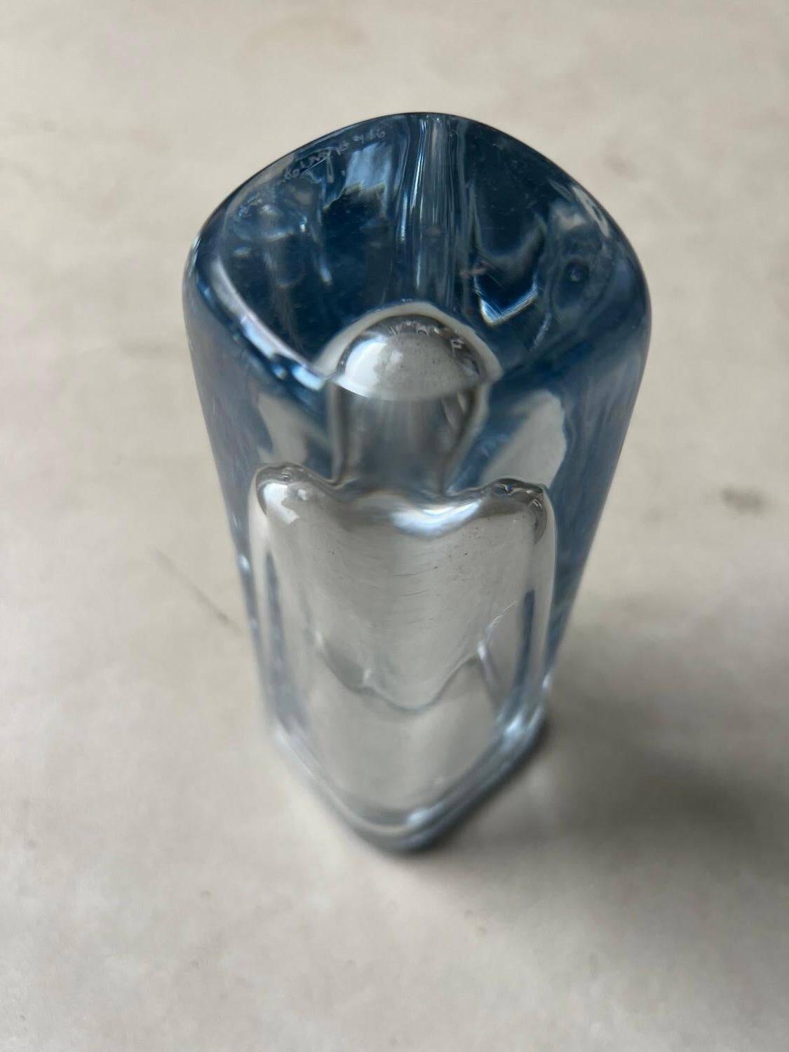 Decorative Swedish Vase, Clear Glass, Stromberg, Mid-Century Modern, Collectible