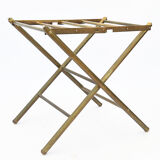 Brass luggage rack