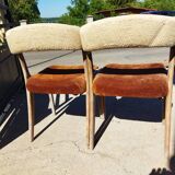 Pair of Baumann gondola chairs