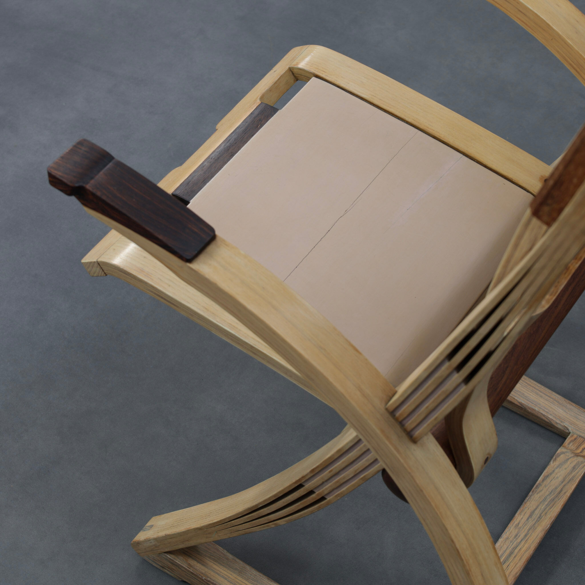 Chaise prototype “Rolsa” par J. Limperg, Pays-Bas, années 1960.