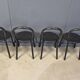 Postmodern Italian dining chairs set of 4 - 1980s