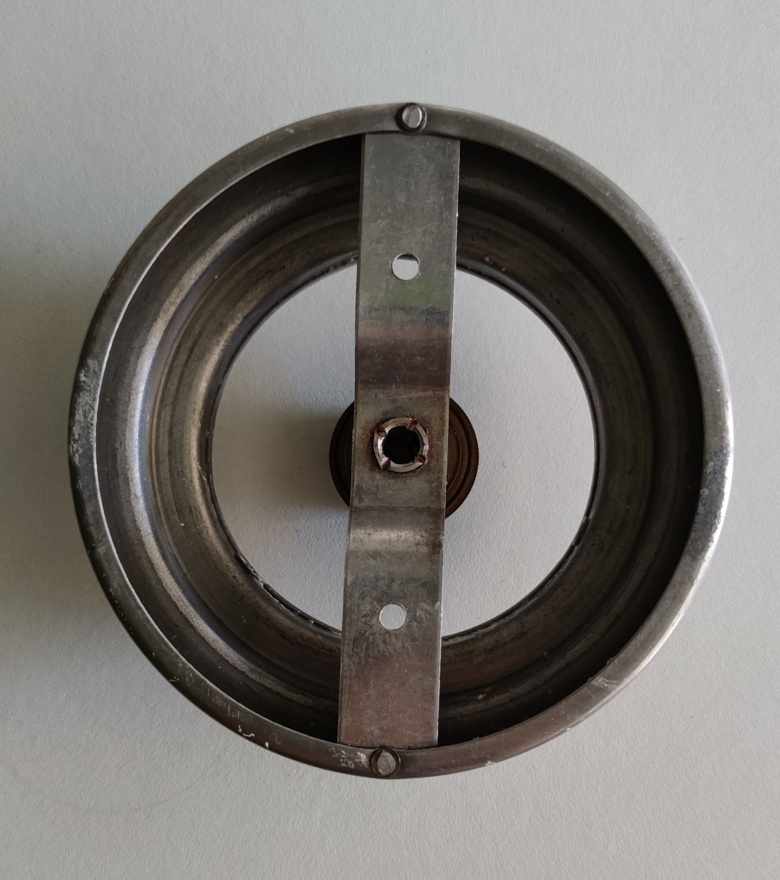 Glass/metal ceiling lamp