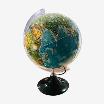 Globe terrestre lumineux Italien années 90