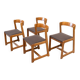 Set of four Italian dining chairs attr. to Willy Rizzo