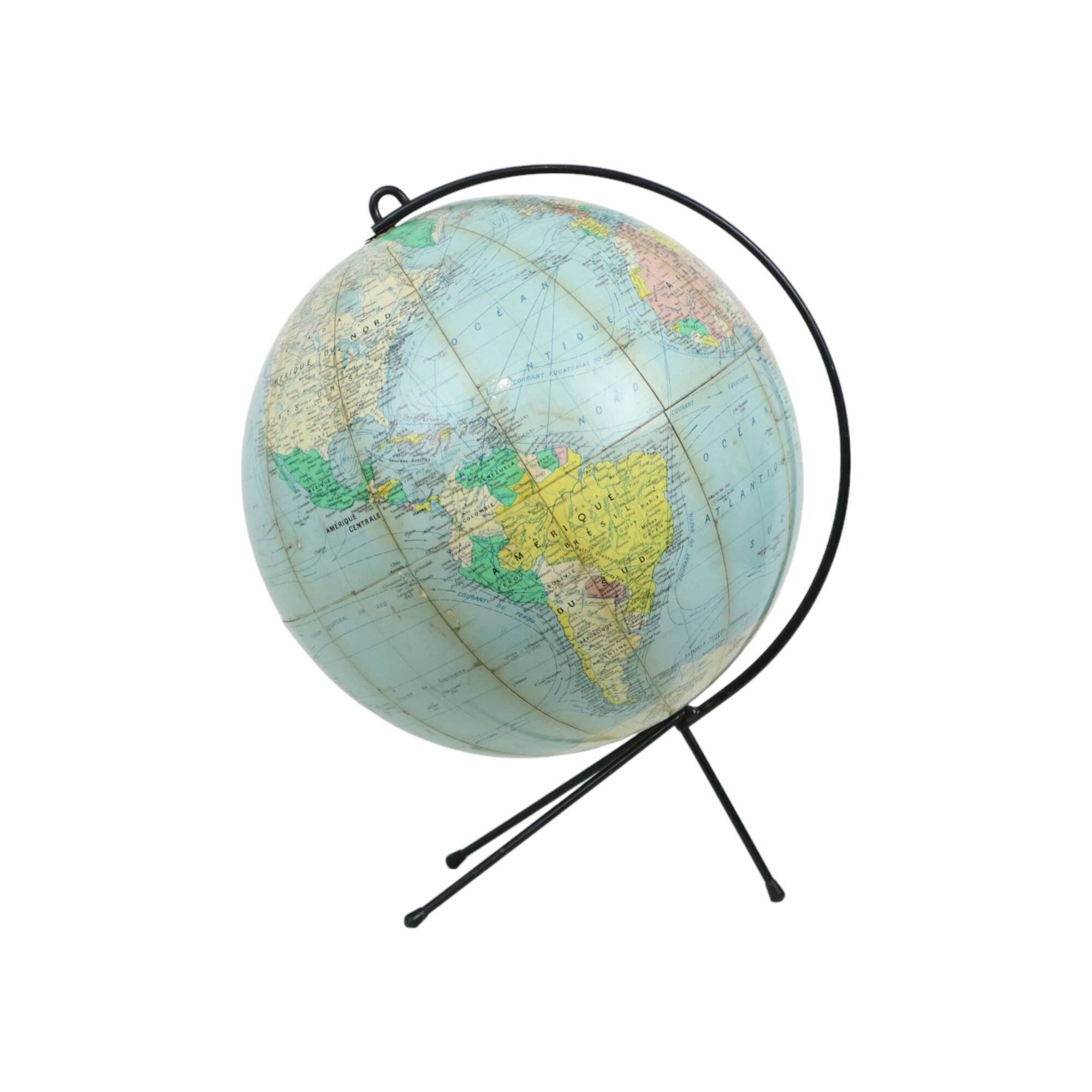 Vintage Globe 1950s Girard Barrère et Thomas