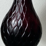 Empoli glass bottle, honeycomb pattern, 1960s