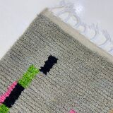 Traditional Berber rug in natural wool 3x2 m