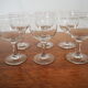6 verres ballon ancien style bistrot XXème siècle