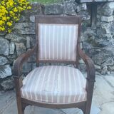 Pair of French mahogany armchairs from the Restoration period