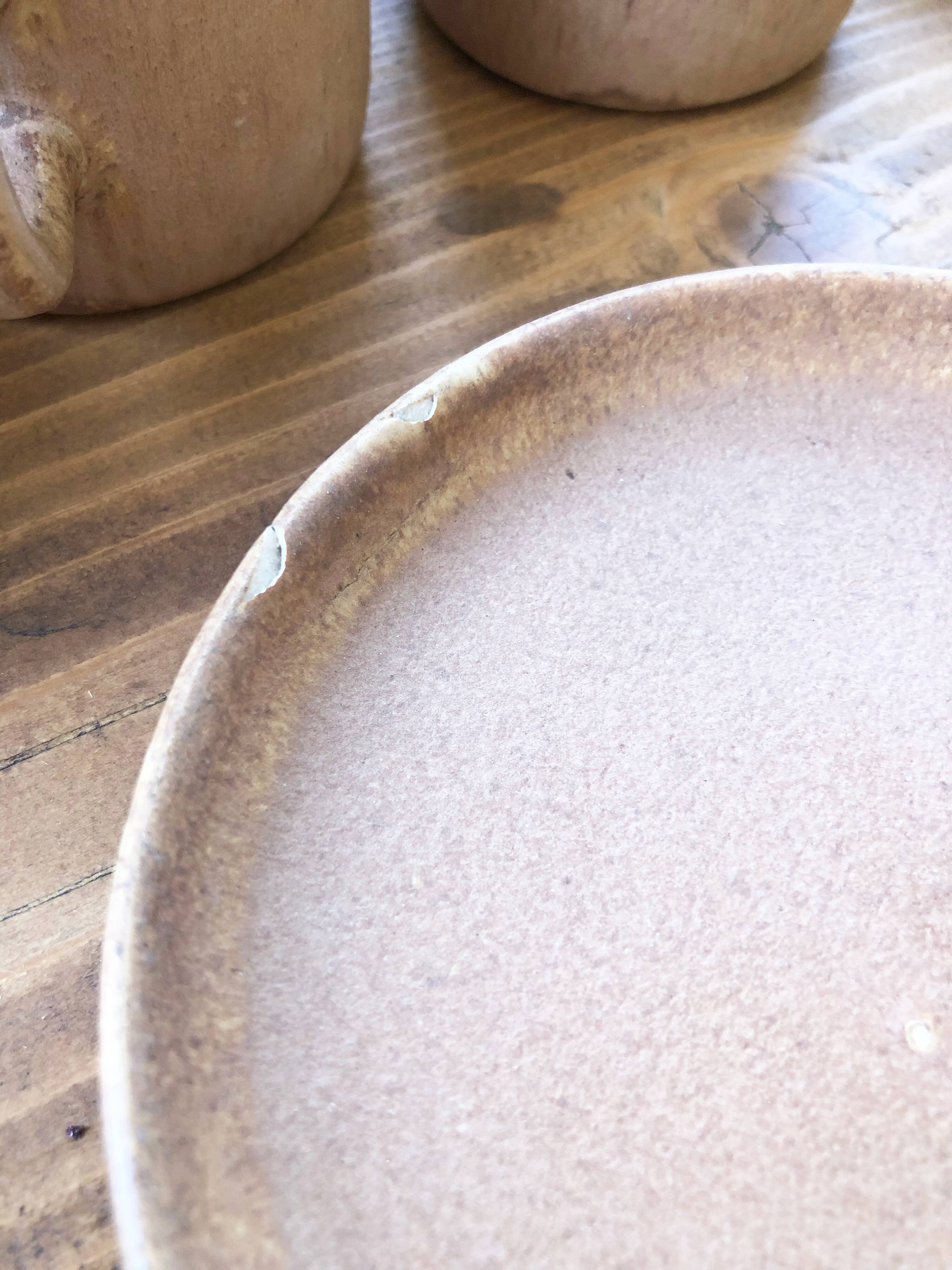 Set théière et tasses en grès