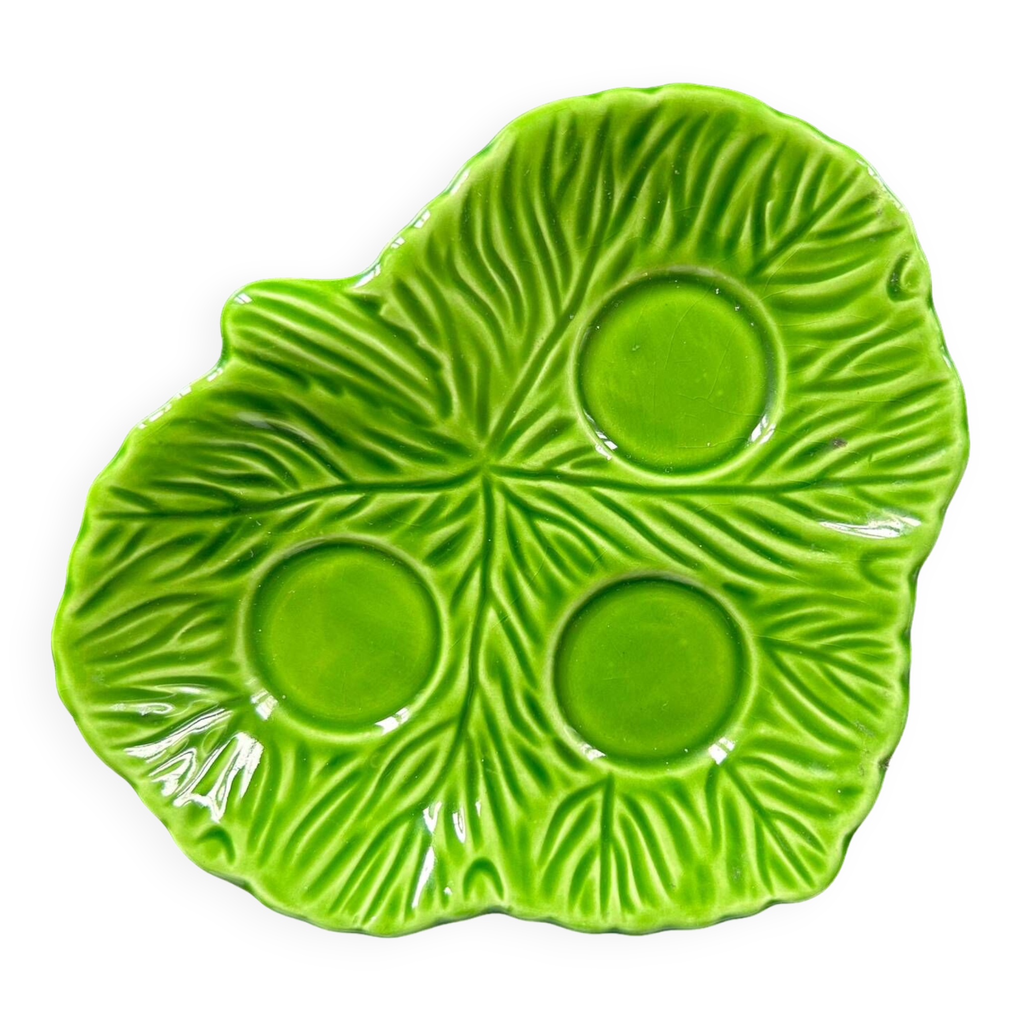 Vide poche feuille verte