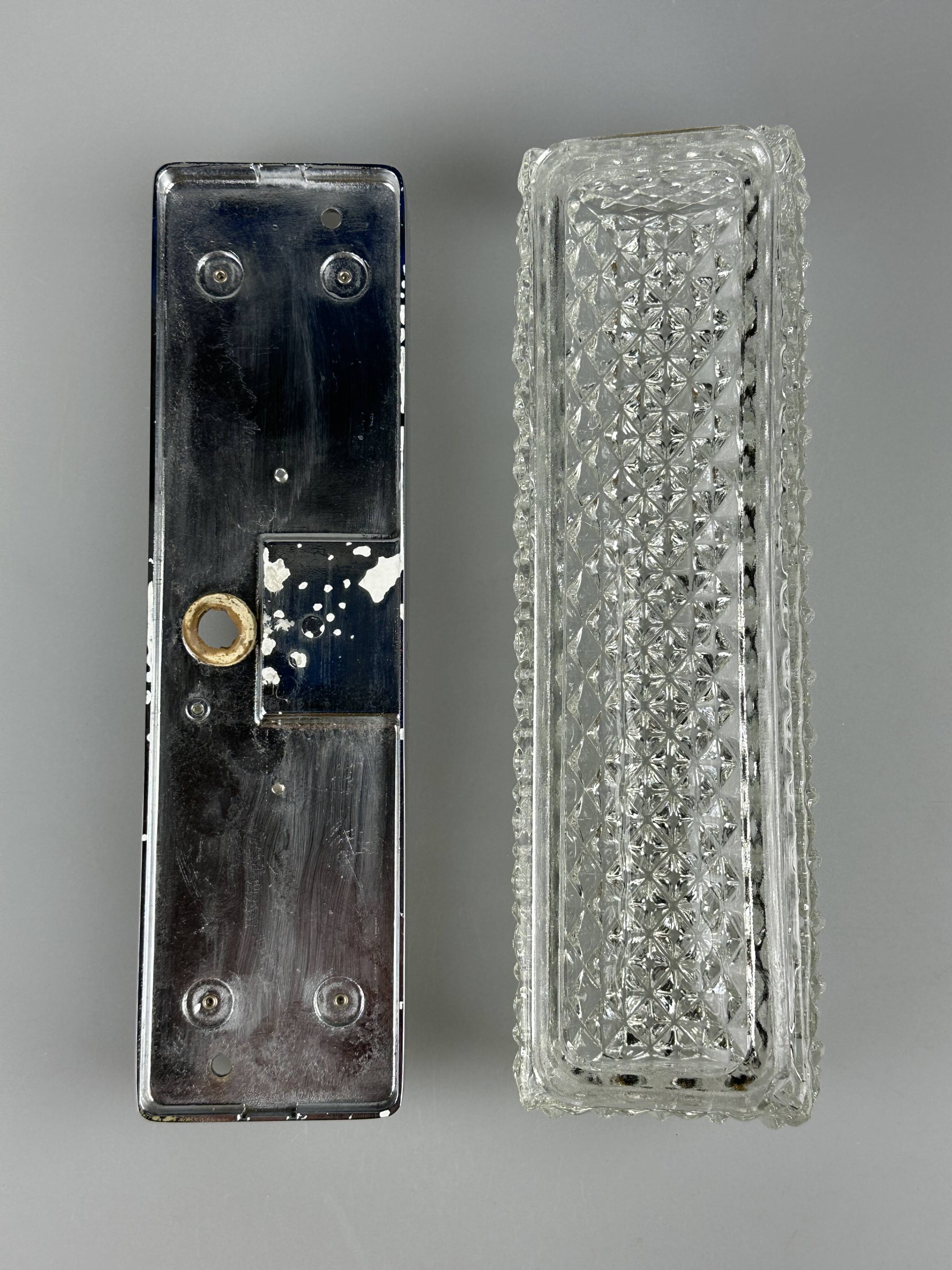 1960s and 1970s Wall Lamp by Glashütte Limburg, Germany, Space Age