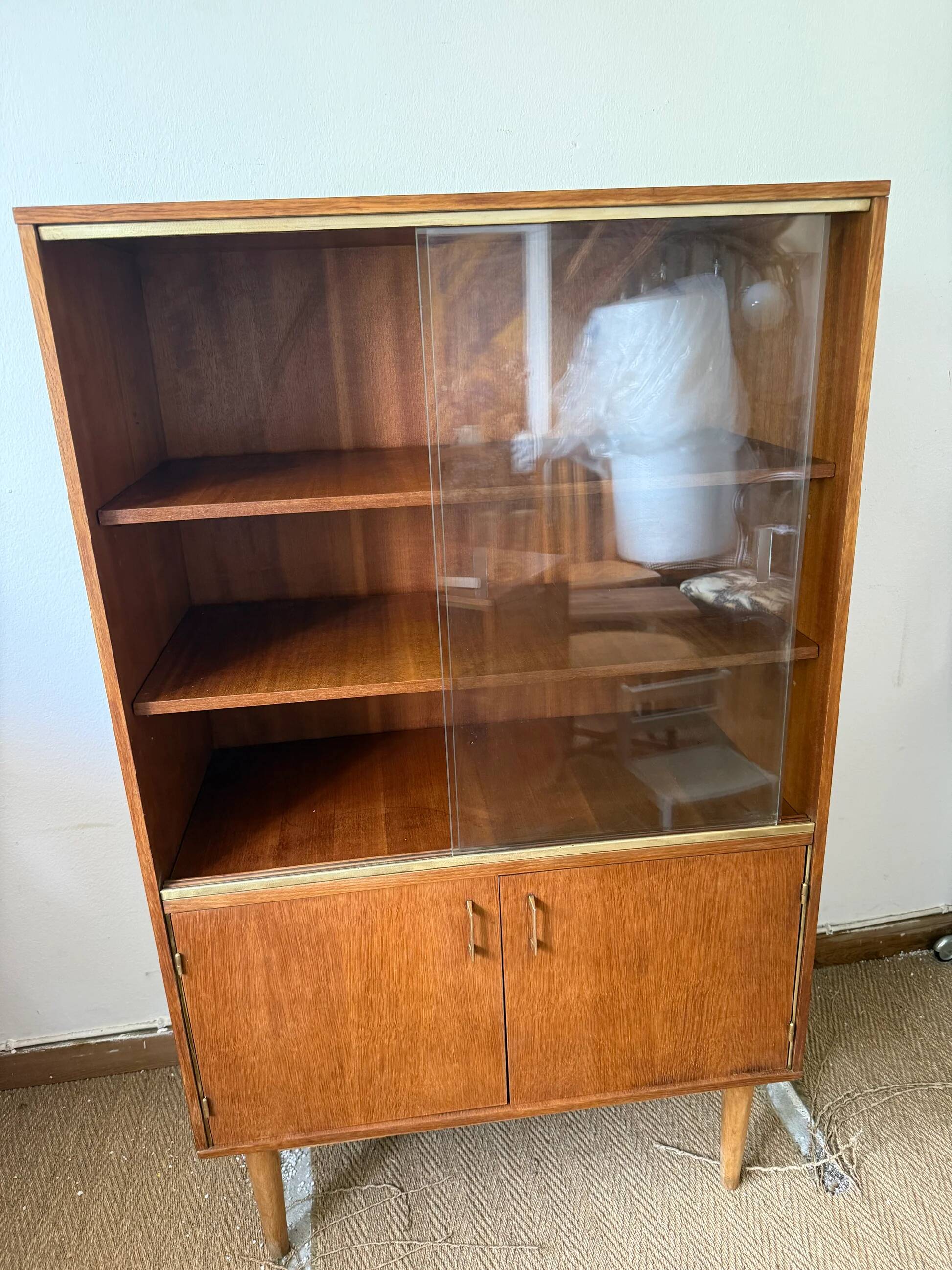 Vintage display cabinet bookshelf
