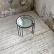 50s metal and glass nesting coffee tables