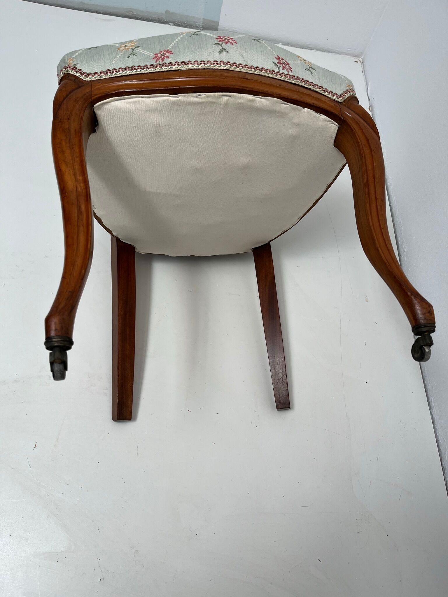 Louis-Philippe upholstered walnut chairs