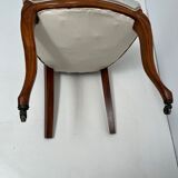 Louis-Philippe upholstered walnut chairs