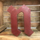 Old sign letter "n"