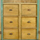 Pine Kitchen Cabinet With 6 Drawers, 1930's