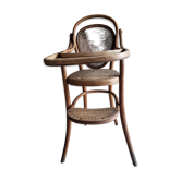 Chaise d'enfant haute cannée Thonet