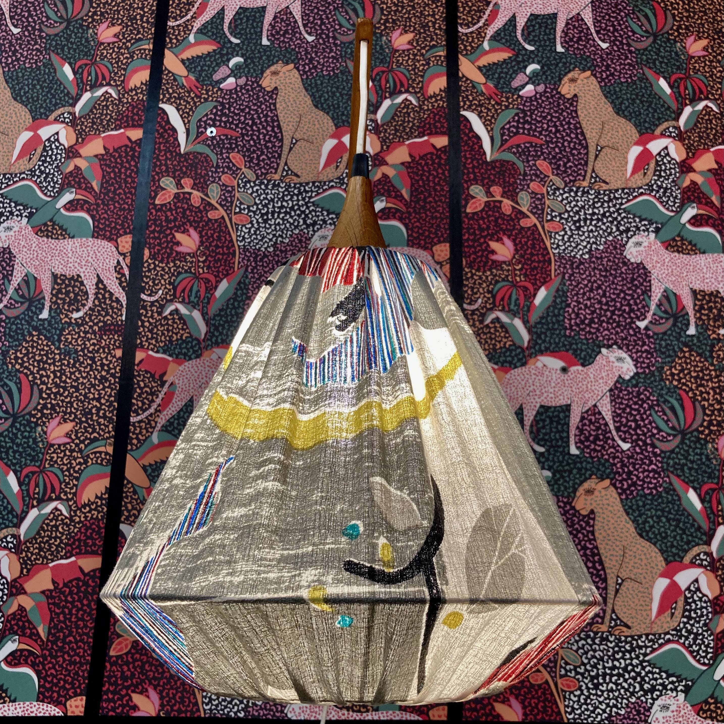 Large modular wall light Scandinavian design 1950.