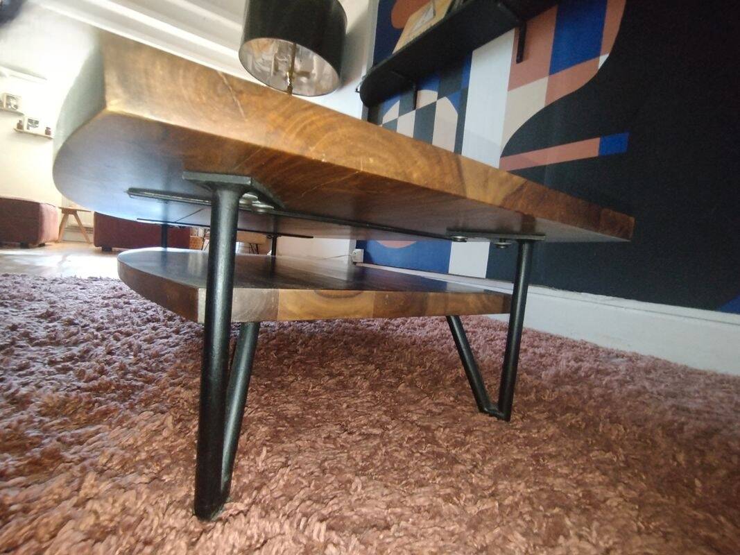 Solid wood coffee table Tikamoon